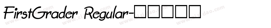 FirstGrader Regular字体转换